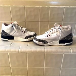 Jordan retro 3 white cement size 7
